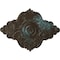 Ekena Millwork Piedmont Medallion (Canopies up to 6 1/2"), 67 1/8"W x 48 5/8"H x 1 7/8"P, Bronze Blue Patina CM67PEBBS - alternate 1
